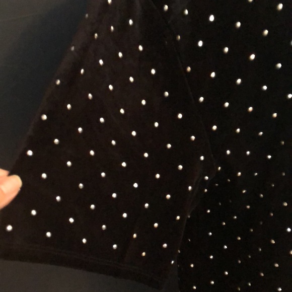 H&M black soft studded dress size medium - Picture 7 of 11